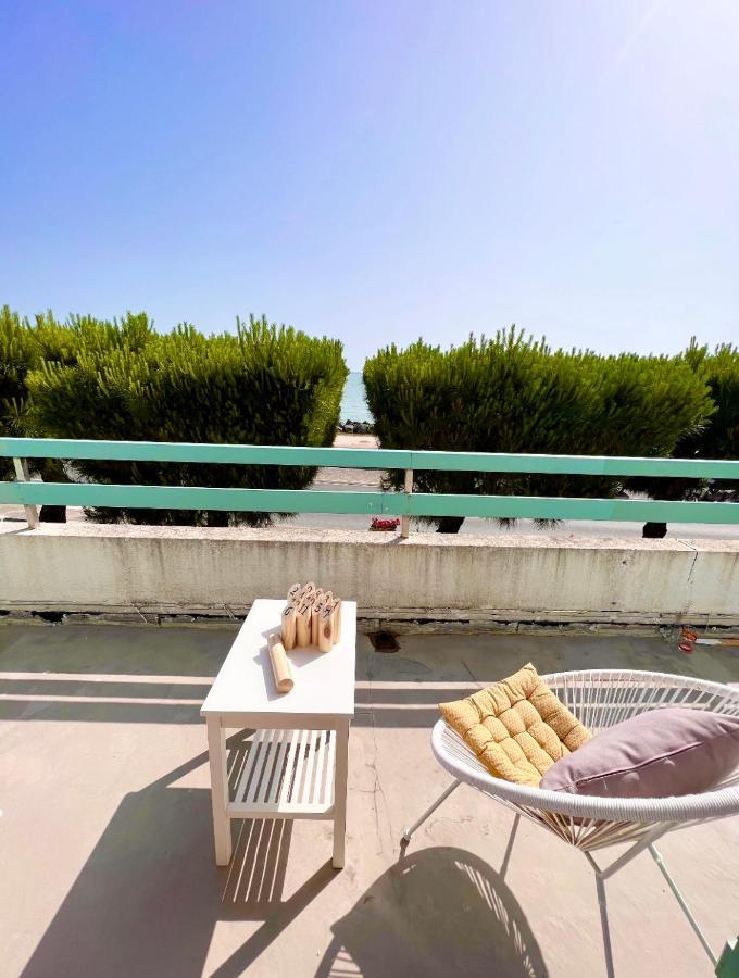 Front De Mer Rivedoux-Plage - Terrasse Exterieur - Parking Exteriér fotografie